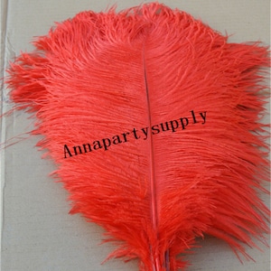50 pcs red ostrich feather plume for wedding party supply wedding centerpiece