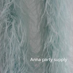 22 colors light blue ostrich feather boa 7 ply thickness for party supply decor supply