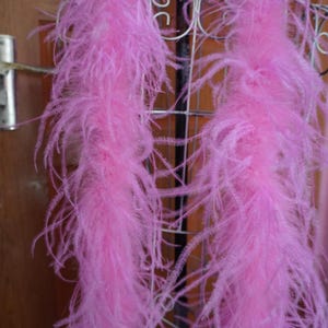 Light pink ostrich feather boa 2 ply thickness for party supply decor supply Color X