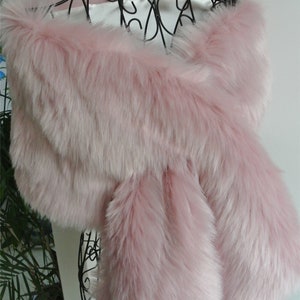 Dust Pink Faux Fur Shrug Bridal Wrap Shrug Wedding Faux Fur - Etsy