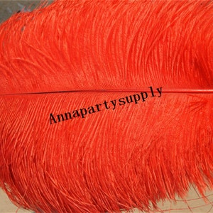 50 pcs red ostrich feather plume for wedding party supply wedding centerpiece decor