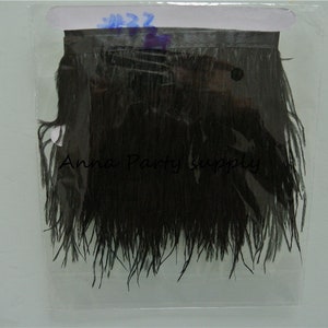 Black Feather Ostrich Feathers Feather Trim Craft Feathers Color Feathers  Black Feathers Dress Feather Ostrich Trim by Yard 