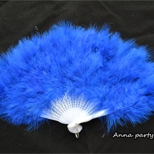 Königlich blau marabou Feder Fan 20 * 12Zoll 13farben für Partei gefälligkeiten