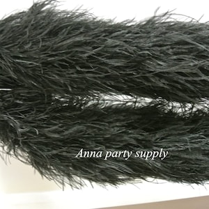 Puede incluir: Boa de plumas de avestruz negras. La boa es suave y esponjosa, y es perfecta para agregar un toque de glamour a cualquier atuendo.  Anna party supply.