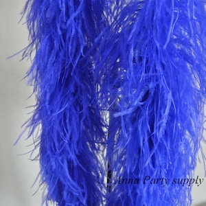 8 ply royal blue ostrich feather boa 22 colors for party supply decor supply craft supply