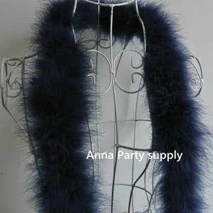 22 colors 1 pcs dark blue navy blue turkey marabou feather boa