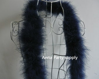 22 colors 1 pcs dark blue navy blue turkey marabou feather boa