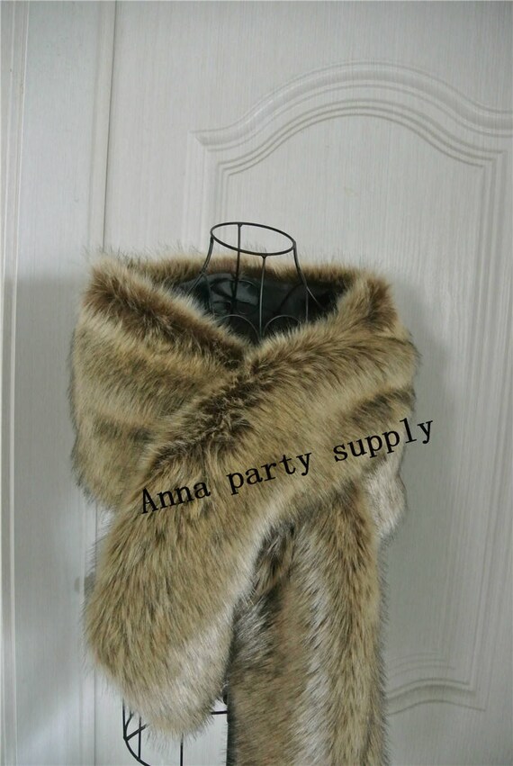 faux fur capes and wraps