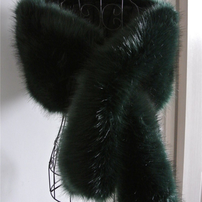 bridal faux fur shawl
