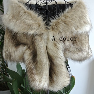 faux fur bridal wrap shrug wedding faux fur cape wedding supply