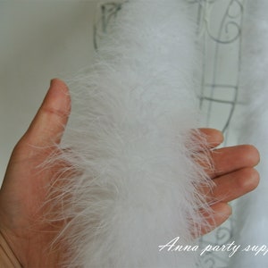 1 pcs white turkey marabou feather boa 22 colors