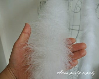 1 pcs white turkey marabou feather boa 22 colors