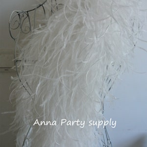 24 colors off white light ivory ostrich feather boa 9 ply thickness for party supply decor supply