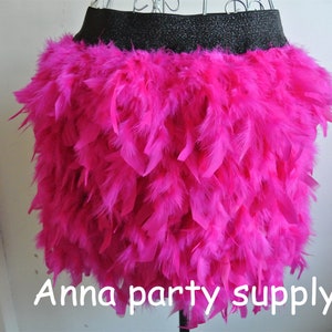10 colors hot pink feather skirt for dancing showgirl party supply