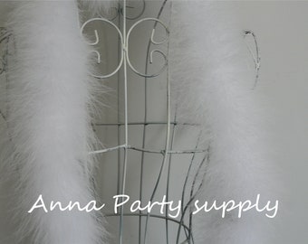 48g 1 pcs white turkey marabou feather boa 22 colors