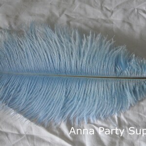 200 pcs light blue baby blue ostrich feather plume for wedding party supply wedding centerpiece