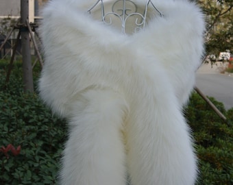 light ivory faux fur bridal wrap shrug wedding faux fur cape Wedding Fur shrug Bridal Faux Fur Stole Fur Shawl Cape