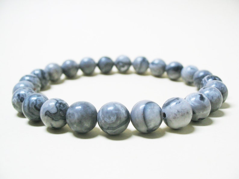 Jasper Bracelet Picture Jasper Bracelet Mens Bracelet Spiritual Bracelet Energy Bracelet Unisex Bracelet Mala Bracelet 8mm Jasper Bracelet