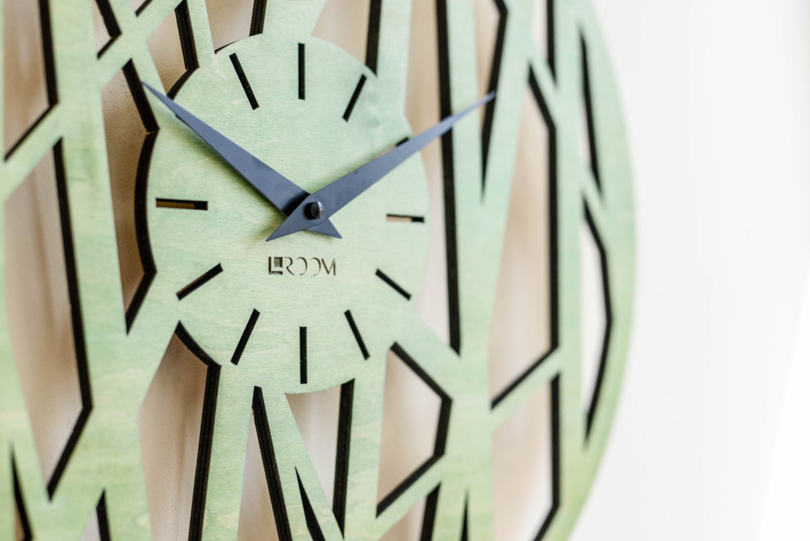 14up to30Wood Wall Clock Bamboo Etsy