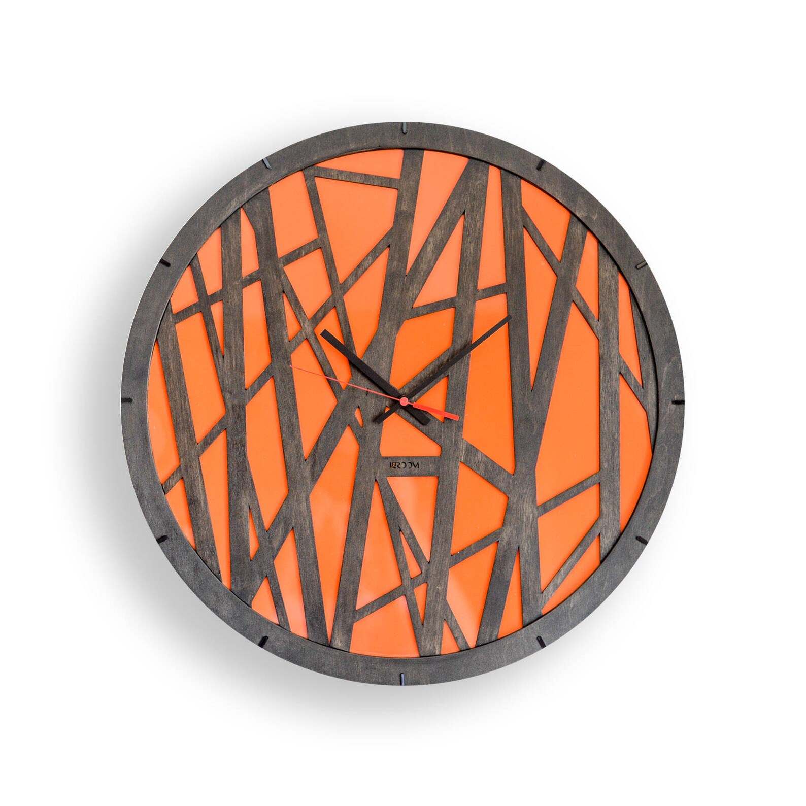 Wood Wall Clock Bamboo Large Wall Clock Wooden Etsy