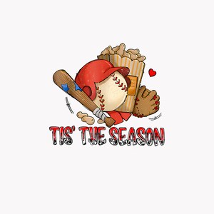 Tis the Season Baseball, Baseball Mom, Baseball Clipart, Transparent PNG file for sublimation, Baseball Mama Png, Baseball Mom png, Baseball