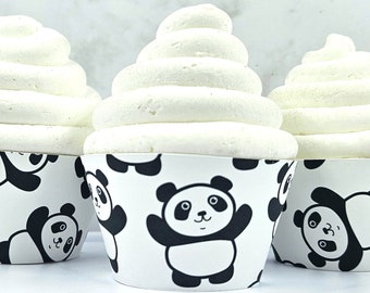 Fun Panda Cupcake Wrappers, Panda Cupcakes