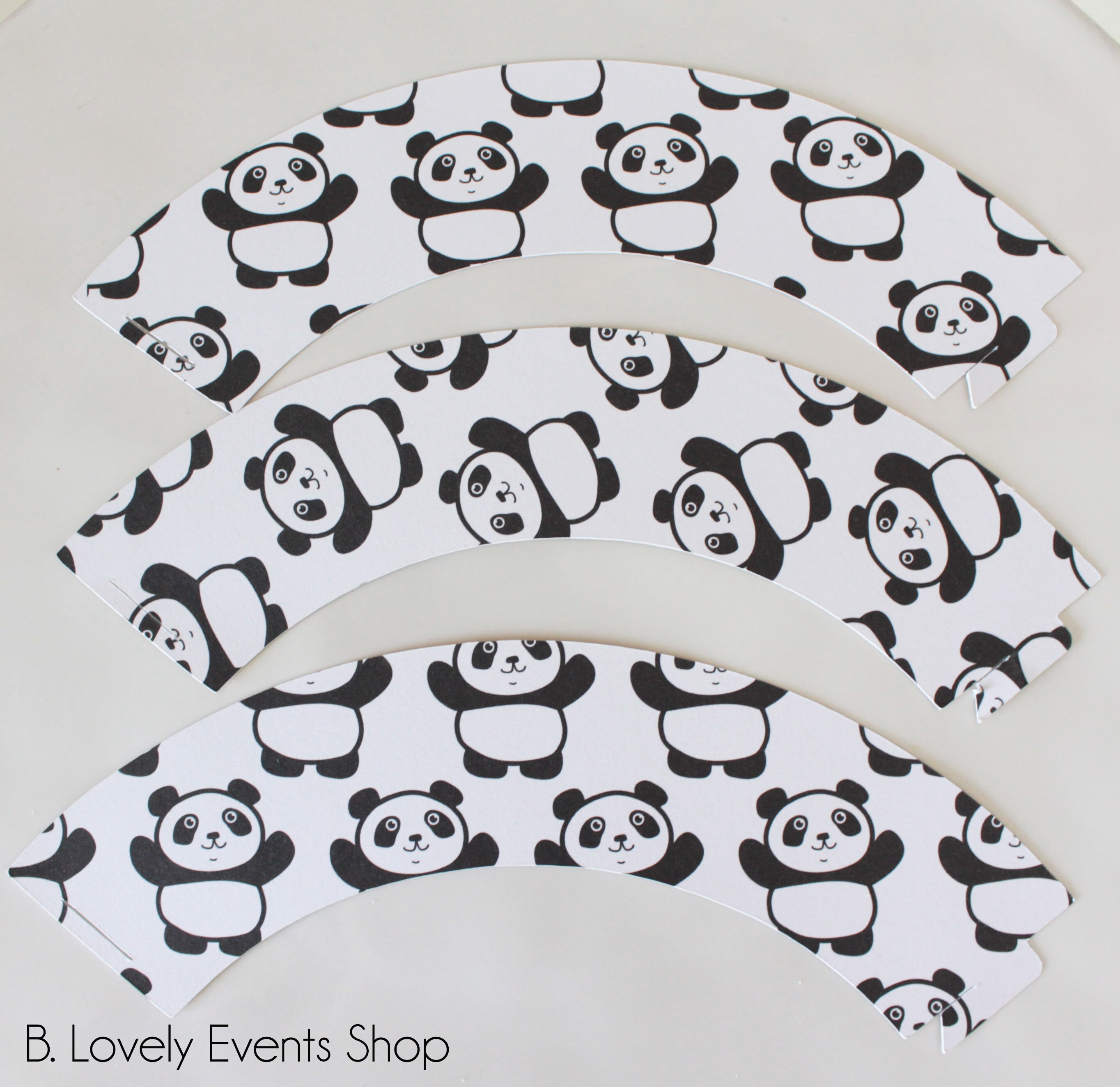 Fun Panda Cupcake Wrappers Panda Cupcakes Panda Party Panda - Etsy