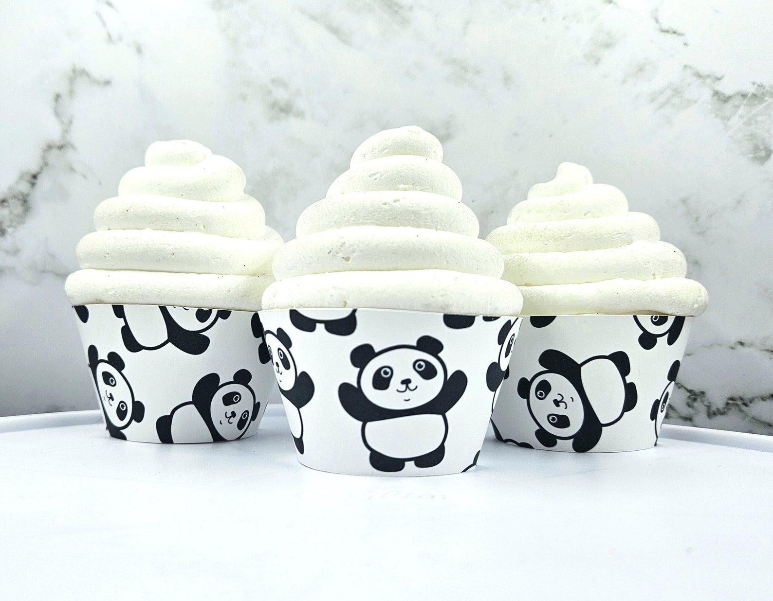 Fun Panda Cupcake Wrappers, Panda Cupcakes - Etsy