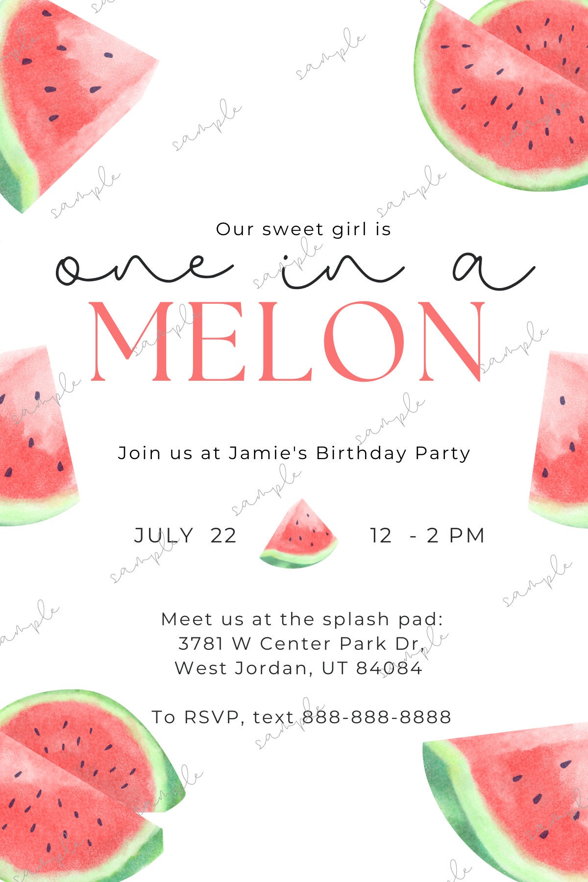 Birthday Party Invitation Customizable Invites First Etsy