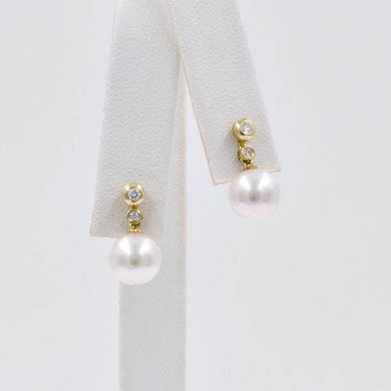 pearl diamond studs