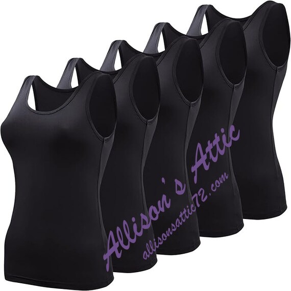 black spandex tank top