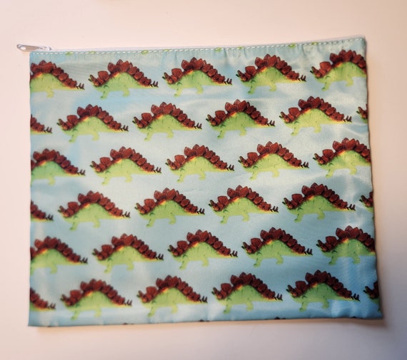 ON HAND Stego Print XL Zippered Cosmetic/storage Bag Dinosaur