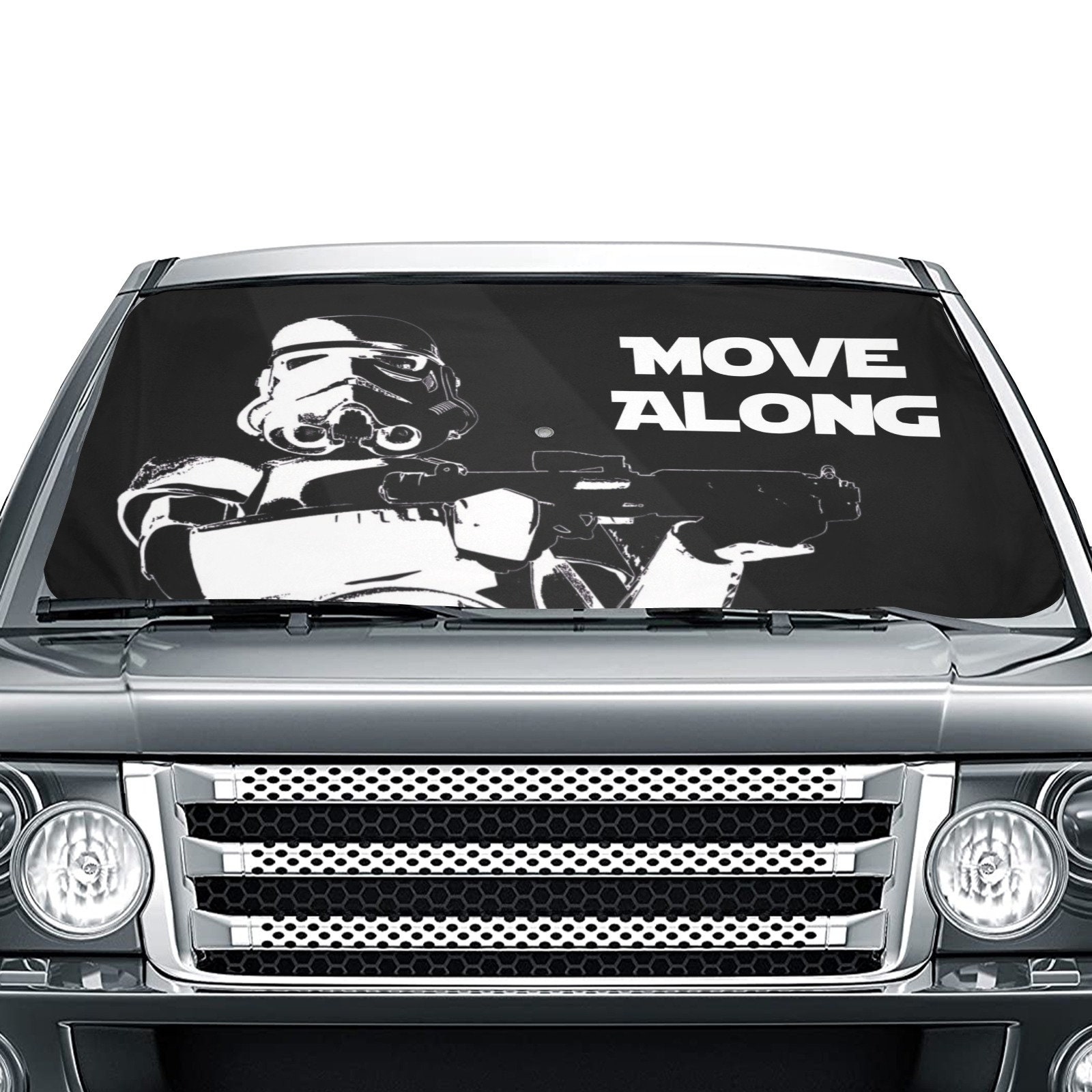 Star Wars Darth Vader Yoda Stormtrooper Car Windshield Sun Shade Sun Visor  Gift