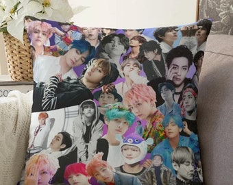 Cuscino Decorativo K-Pop 40x40 Cm – Federa Morbida In Poliestere, Senza Cerniera, Regalo Per Fan