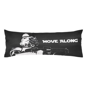 Move Along Stormtrooper 54 x 20 Zippered Body Pillow Case Star Wars 501st Inspired Bedroom Home Decor Cover Only Personalized Option image 3