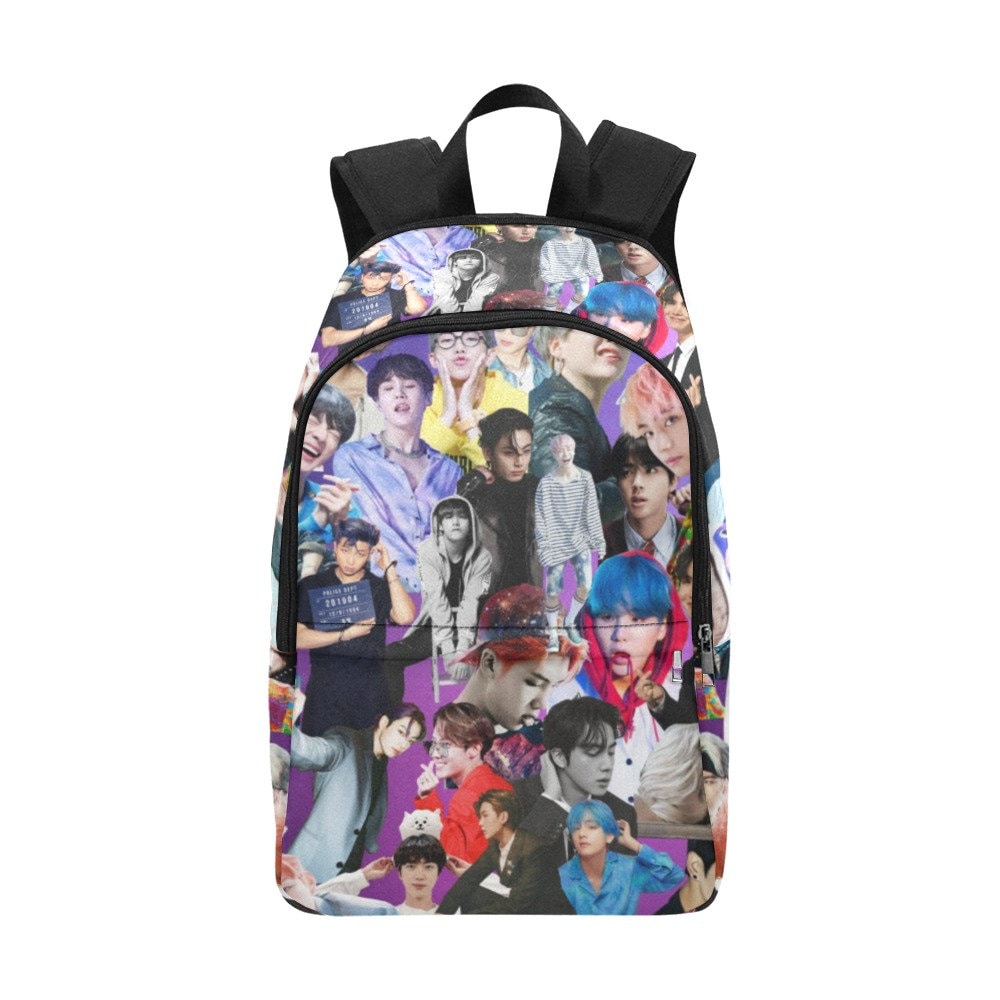 Buy BTS & JUNG KOOK Printed Backpack for girls Kpop BTS Bangtan School Bag  for Student, Trendy College Tuition & Travel Bag for girls (Black) at