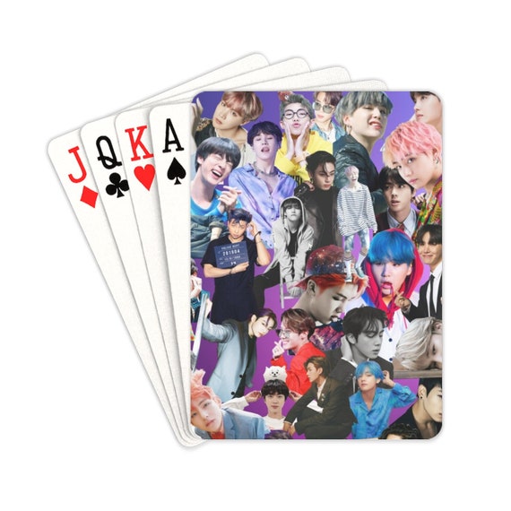 BTS Collage Playing Cards - 2 Designs - 54 Deck Standard Playing
