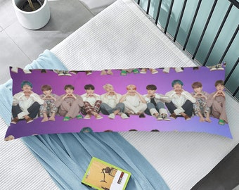 BTS Pillowcase One Sided Square Print Home Decor JK SUGA JIMIN JIN V RM J-HOPE 