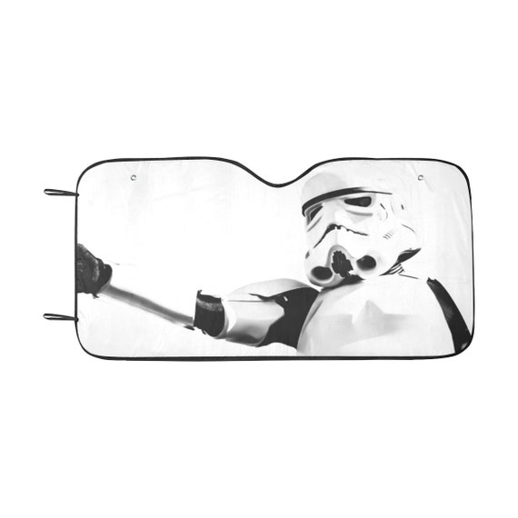 55x30 Stormtrooper Close up Car Sun Shade Star Wars Inspired Car Accessories White Black Foldable Windshield Cover 501st Gift Etsy