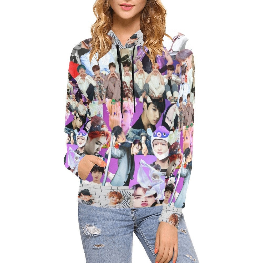 Kpop BTS Pollover Hoodie Jungkook Jimin J Hope V Jin Suga 3D Print Sweater Jacket Sweatshirt 
