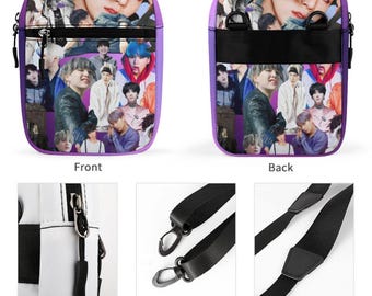 BTS Bias Member Satchel Bag - K-pop Inspired Purse - Detachable