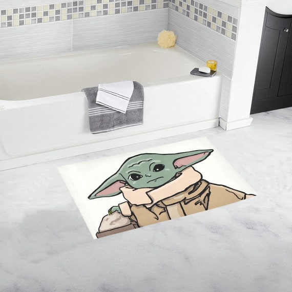 The Child Bath Rug 2 Sizes Star Wars Inspired Baby Yoda Grogu