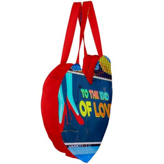 heart shaped tote bag