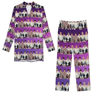 BTS in Pajamas on Your Pajamas! Women&#39;s Loungewear Set - Sleepwear PJ&#39;s Lounge Sleep - Top and Pants w/ Pockets - K-Pop Inspired Fashion
