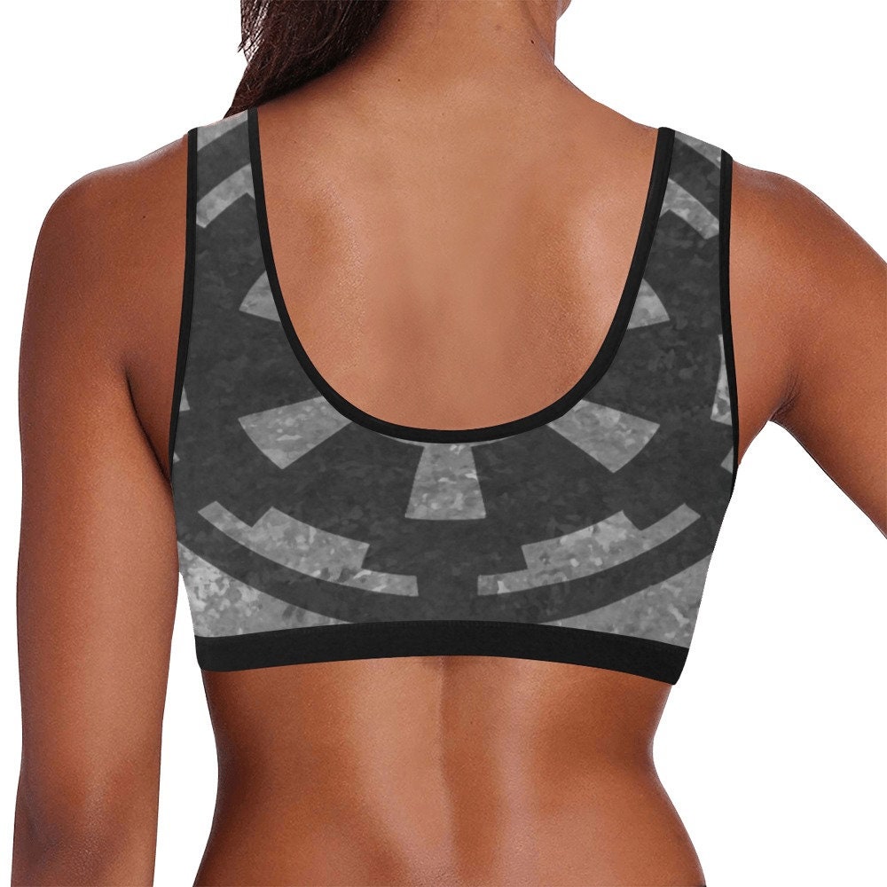 Imperial Cog Sports Bra Top - Star Wars Inspired Active Wear