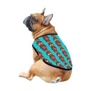 Blue Chewie Print Pet Tank Top - Dog Shirt - Star Wars Inspired Pet Clothing Apparel - Chewbacca - Geek Gift - New Puppy Gift - Pet Fashion