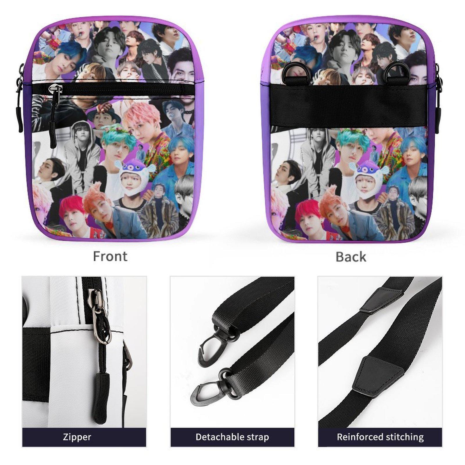 BTS Bias Member Satchel Bag - K-pop Inspired Purse - Detachable