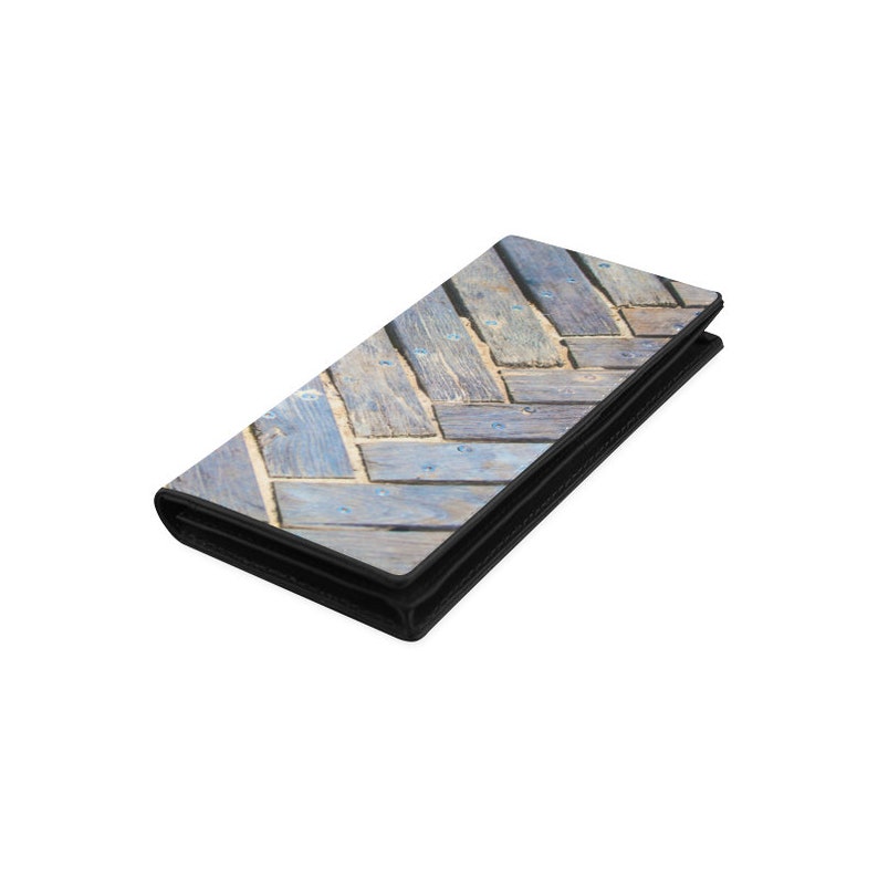 Coney Island Boardwalk Women/'s Leather Wallet Coney Island Collection Microfiber Leather Magnetic Snap Closure Photographic Print