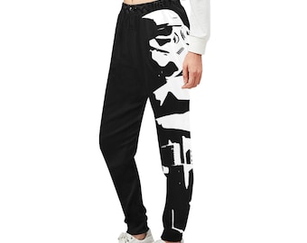 Tall Dark & Stormy Unisex Drawstring Joggers - Star Wars Stormtrooper Inspired Loungewear - Activewear - Sleepwear Pajama Pants - Sweatpants