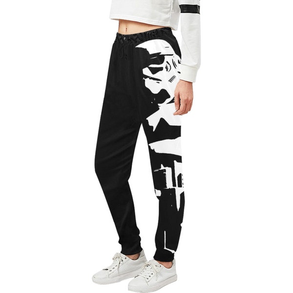 Tall Dark & Stormy Unisex Drawstring Joggers - Star Wars Stormtrooper Inspired Loungewear - Activewear - Sleepwear Pajama Pants - Sweatpants